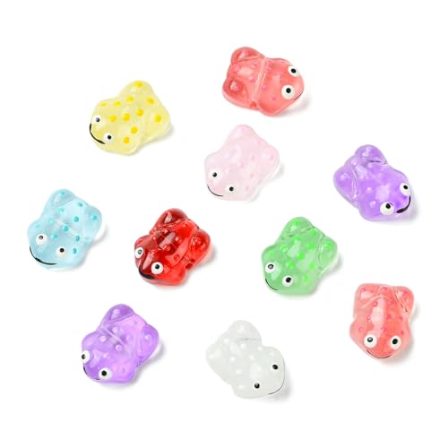 Airssory Transparente Frosch-Glasperlen, Tiere, lose Perlen für selbstgemachte Schmuckherstellung, Armband, Halskette, Ohrringe, Handwerk, Tasche, Schlüsselring, Dekoration, 16 Stück Airssory Transparente Frosch-Glasperlen, Tiere, lose Perlen für selbstgemachte Schmuckherstellung, Armband, Halskette, Ohrringe, Handwerk, Tasche, Schlüsselring, Dekoration, 16 Stück von Airssory