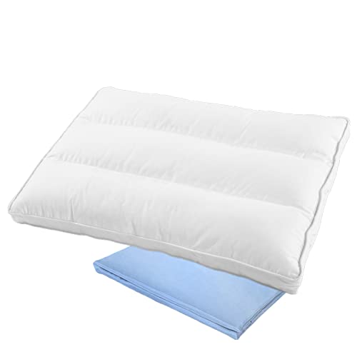 Baby Kleinkind Erstes Kopfkissen – 48 x 33 cm Bio Baumwolle Kopfkissen Kleinkind mit Kissenbezug für Schlafende Jungen und Mädchen – Ergonomisches Schlaf-Nackenkissen – dreidimensionales Kopfkissen Baby Kleinkind Erstes Kopfkissen – 48 x 33 cm Bio Baumwolle Kopfkissen Kleinkind mit Kissenbezug für Schlafende Jungen und Mädchen – Ergonomisches Schlaf-Nackenkissen – dreidimensionales Kopfkissen von Aisawate