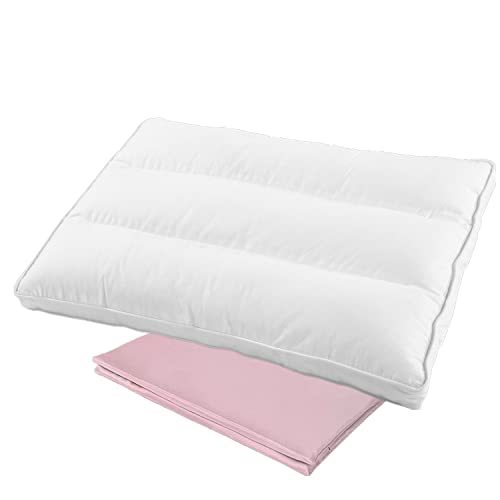 Aisawate Kopfkissen Kleinkind mit Kissenbezug - 33x48 cm Weich Bio Baumwolle Kissen Kinder zum Schlafen - Waschbar Kleinkind Kopfkissen - Kinderkopfkissen für Kleinkinder - Kinderkissen Aisawate Kopfkissen Kleinkind mit Kissenbezug - 33x48 cm Weich Bio Baumwolle Kissen Kinder zum Schlafen - Waschbar Kleinkind Kopfkissen - Kinderkopfkissen für Kleinkinder - Kinderkissen von Aisawate