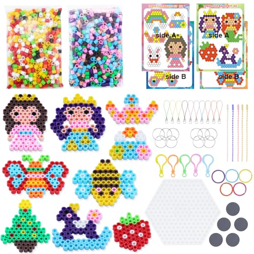 Aischens 10mm Bügelperlen Set, 1500 Stück Große Bügelperlen für Kinder, XL Steckperlen 12 Farben 16 Muster mit Bügelpapier und Steckplatte, DIY Kreatives Perlenset zum Basteln Handwerk für Kinder Aischens 10mm Bügelperlen Set, 1500 Stück Große Bügelperlen für Kinder, XL Steckperlen 12 Farben 16 Muster mit Bügelpapier und Steckplatte, DIY Kreatives Perlenset zum Basteln Handwerk für Kinder von Aischens