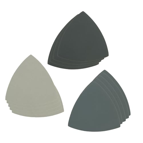 15 Stück Schleifpapier Dreieckschleifer, Deltaschleifer Schleifpapier Fein Satz 800/1500/3000 Körnung 3-1/2 Zoll Klett Siliziumkarbid Schleifpads 15 Stück Schleifpapier Dreieckschleifer, Deltaschleifer Schleifpapier Fein Satz 800/1500/3000 Körnung 3-1/2 Zoll Klett Siliziumkarbid Schleifpads von Aisikoo