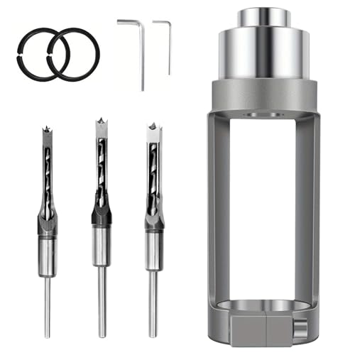 Vierkantbohrer Adapter, Ständer für Bohrmaschine mit Vierkantbohrer 6,4mm 8mm 9,5mm Square Hole Drill Bit Adapter Festhalter für Tischbohrmaschine und Handbohrmaschine 38-43mm Vierkantbohrer Adapter, Ständer für Bohrmaschine mit Vierkantbohrer 6,4mm 8mm 9,5mm Square Hole Drill Bit Adapter Festhalter für Tischbohrmaschine und Handbohrmaschine 38-43mm von Aisny