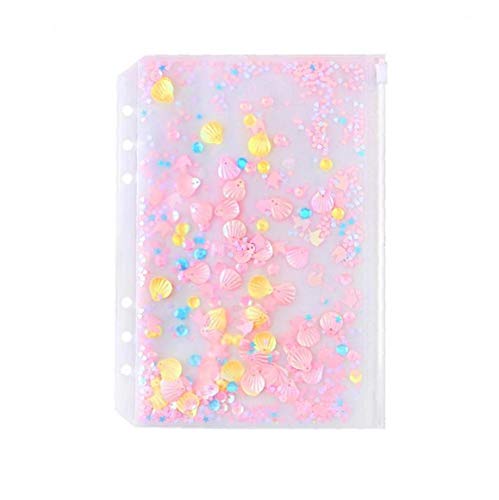 Aisoway 1pc A5 File Folder Pink Cute Loose-Leaf Binder Bag Diary Planner Storage Bags Kawaii Supplies von Aisoway