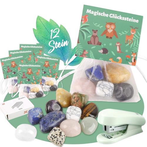 Aitsite 12 Set Glückssteine für Kinder Mitgebsel Kindergeburtstag Glücksbringer Steine Mitbringsel Kindergeburtstag Silvester Mitgebsel Magische Mutstein für Kinder(Dschungeltiere) Aitsite 12 Set Glückssteine für Kinder Mitgebsel Kindergeburtstag Glücksbringer Steine Mitbringsel Kindergeburtstag Silvester Mitgebsel Magische Mutstein für Kinder(Dschungeltiere) von Aitsite