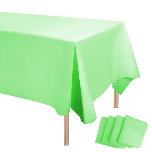 Aitsite Einweg Tischdecke Grün 4 Stück, 137x274cm Rechteck wasserdichte Geburtstag Tischdecken, Tischdecke für Hochzeit,Kindergeburtstag,Jahrestag, Weihnachten Party Aitsite Einweg Tischdecke Grün 4 Stück, 137x274cm Rechteck wasserdichte Geburtstag Tischdecken, Tischdecke für Hochzeit,Kindergeburtstag,Jahrestag, Weihnachten Party von Aitsite