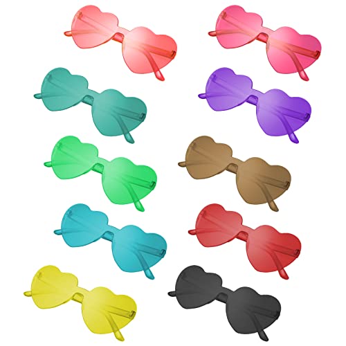 Guiffly Herz Sonnenbrille Damen, 10PCS Herz Sonnenbrille Randlos Lustige Festival Sonnenbrille Hippie Accessoires Partybrillen Party Sonnenbrille Retro Rave Brille Herzchen Bunte Sonnenbrillen Guiffly Herz Sonnenbrille Damen, 10PCS Herz Sonnenbrille Randlos Lustige Festival Sonnenbrille Hippie Accessoires Partybrillen Party Sonnenbrille Retro Rave Brille Herzchen Bunte Sonnenbrillen von Aitsite
