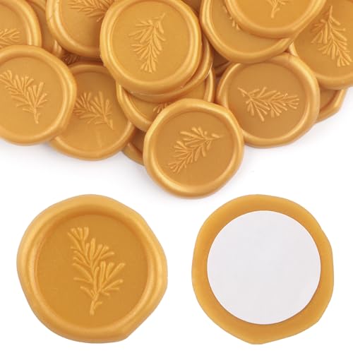 Aiviman Wachssiegel-Aufkleber, Olivenzweig, goldfarben, selbstklebend, ideal für Geschenkverpackungen, Hochzeitseinladungen, Grußkarten, Scrapbooking, Weihnachten, 30 Stück Aiviman Wachssiegel-Aufkleber, Olivenzweig, goldfarben, selbstklebend, ideal für Geschenkverpackungen, Hochzeitseinladungen, Grußkarten, Scrapbooking, Weihnachten, 30 Stück von Aiviman
