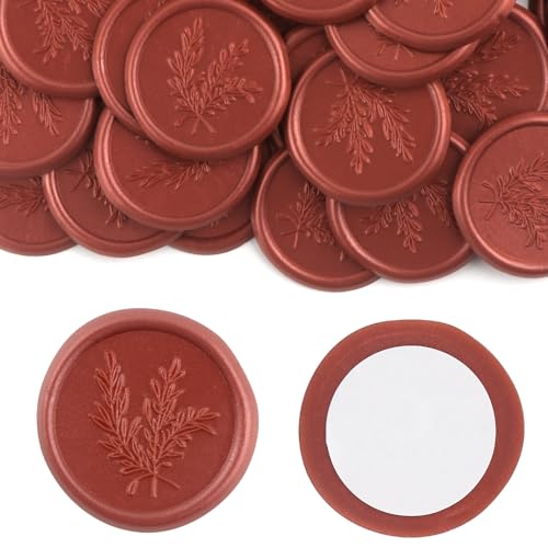 Aiviman Wachssiegel-Aufkleber im Rosmarin-Stil, rot, selbstklebend, Vintage-Umschlag, ideal für Geschenkverpackungen, Hochzeitseinladungen, Grußkarten, Weihnachten, 30 Stück Aiviman Wachssiegel-Aufkleber im Rosmarin-Stil, rot, selbstklebend, Vintage-Umschlag, ideal für Geschenkverpackungen, Hochzeitseinladungen, Grußkarten, Weihnachten, 30 Stück von Aiviman