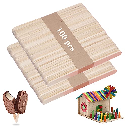 Aiweomi 100 Stück Eisstiele Holz,Eisstiele aus Holz zum Basteln,Natur Eisstäbchen Holzstäbchen Holzspatel,DIY Eis Am Stiel und Bastelarbeiten Aiweomi 100 Stück Eisstiele Holz,Eisstiele aus Holz zum Basteln,Natur Eisstäbchen Holzstäbchen Holzspatel,DIY Eis Am Stiel und Bastelarbeiten von Aiweomi