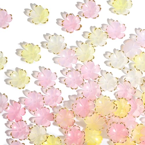 100 Stück Blumen Abstandsperlen Perlen zum Auffädeln Kirschblüten Blumenperlen Acryl Perlen zum Auffädeln Perlen Flower Beads für Armbänder für Diy Schmuck Basteln Halsketten Ohrringe 100 Stück Blumen Abstandsperlen Perlen zum Auffädeln Kirschblüten Blumenperlen Acryl Perlen zum Auffädeln Perlen Flower Beads für Armbänder für Diy Schmuck Basteln Halsketten Ohrringe von Aiyorse