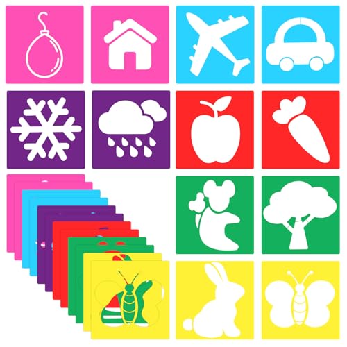 12 Stück Schablonen für Kinder Malschablonen Kinder 8 inch Bunte Schablonen Kinder Plastik Wiederverwendbar Malerei Schablonen zum Malen Schablonen Set Malen Schablonen Set-Auto/Insekten/Tiere/Wetter 12 Stück Schablonen für Kinder Malschablonen Kinder 8 inch Bunte Schablonen Kinder Plastik Wiederverwendbar Malerei Schablonen zum Malen Schablonen Set Malen Schablonen Set-Auto/Insekten/Tiere/Wetter von Aiyorse