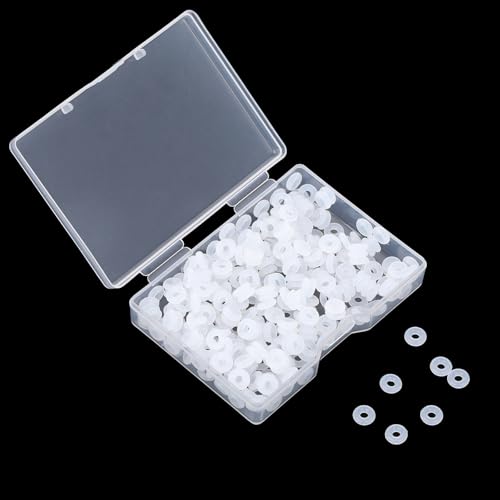 300 Stück Silikon-Gummi-Stopper 6mm Ringe für Handgemachte Perlen Armband Charm Armbänder - Elastisch, Anti-Verschleiß von Aiyorse