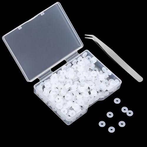 300 Stück Silikon Gummi Stopper Abstandshalter Perlen Rutschfeste Silikonringe O Ringe Gummi-Abstandsperlenringe Silikon Gummi Ring Stopper für Armbänder, Halsketten, Diy-Schmuckherstellungszubehör 300 Stück Silikon Gummi Stopper Abstandshalter Perlen Rutschfeste Silikonringe O Ringe Gummi-Abstandsperlenringe Silikon Gummi Ring Stopper für Armbänder, Halsketten, Diy-Schmuckherstellungszubehör von Aiyorse