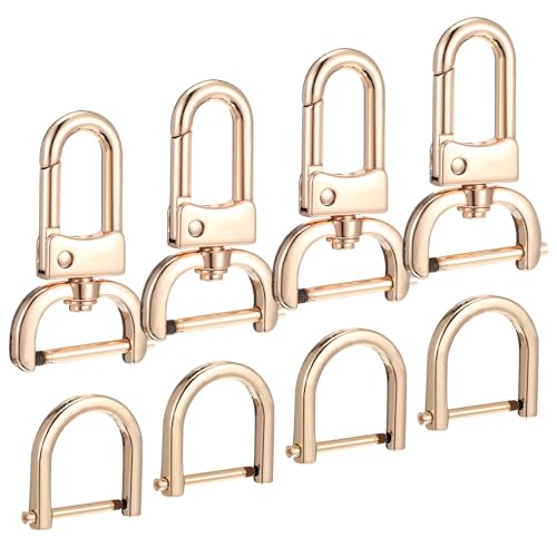 6 Stück Karabiner Schlüsselanhänger D Ringen Karabinerhaken Abnehmbarer Drehbarer Karabinerhaken Schlüssel Karabiner mit D-Ringen Metall Karabinerhaken für Diy-Bastelarbeiten Geldbörsengurt-Ersatz 6 Stück Karabiner Schlüsselanhänger D Ringen Karabinerhaken Abnehmbarer Drehbarer Karabinerhaken Schlüssel Karabiner mit D-Ringen Metall Karabinerhaken für Diy-Bastelarbeiten Geldbörsengurt-Ersatz von Aiyorse