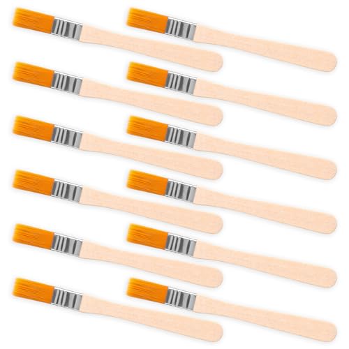 12 Stück 12,7 cm Malpinsel, kleine Pinsel zum Streichen von Wänden, weiche Borsten mit Holzgriff, Malwerkzeug für Sockelleisten, Möbel, Haus, Wandecken, Detailfarbe, Kantenpinsel und 12 Stück 12,7 cm Malpinsel, kleine Pinsel zum Streichen von Wänden, weiche Borsten mit Holzgriff, Malwerkzeug für Sockelleisten, Möbel, Haus, Wandecken, Detailfarbe, Kantenpinsel und von Aiyorse