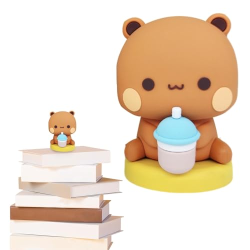 Aizuoni Bär Miniaturfiguren,Bär Spielzeugfiguren | Tierfiguren Modell Bär Spielzeug,Niedliche, trendige Ornamente, Garten-Miniatur-Kuchenaufsätze, handgefertigte Partygeschenke von Aizuoni