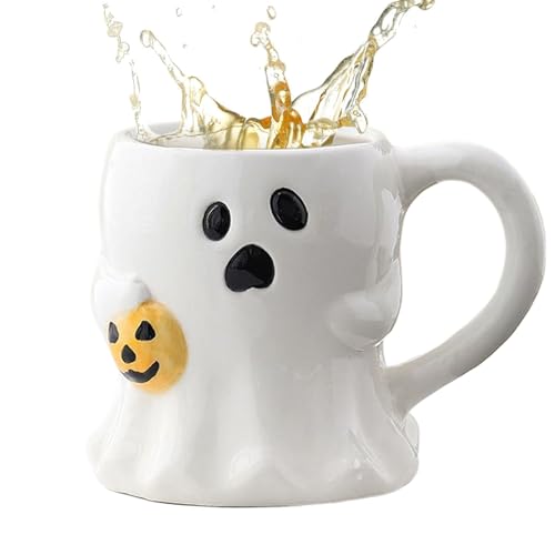 Halloween Tasse, Nette Halloween Keramik Tassen, 400ml Geistergesicht Niedrige Halloweens Kürbisbecher, Gothischer Gruselbecher Keramik Für Tee Küche Party Erwachsene Kinder Getränke Herbst Dekoration Halloween Tasse, Nette Halloween Keramik Tassen, 400ml Geistergesicht Niedrige Halloweens Kürbisbecher, Gothischer Gruselbecher Keramik Für Tee Küche Party Erwachsene Kinder Getränke Herbst Dekoration von Aizuoni