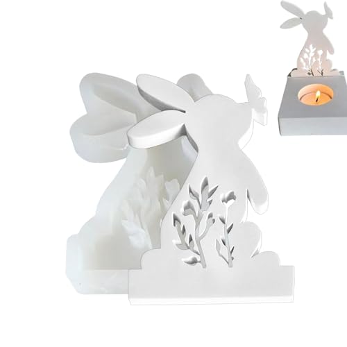 Osterhase Silikonform, Hasenform Silikon,3D Hase Schmetterling Harz Kerzenform - Hase Silikon DIY Giessform Für Kerzen Handwerk -DIY-Geschenke von Aizuoni