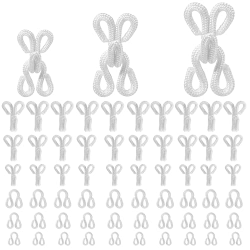30 Set Nähen Haken und Augen Verschluss,3 Größen Unterwäsche Haken und Augen Schließe,BH-Hake-ösen-Verschluss,Hake Verschluss Klein Kleidung,Nähen DIY Bastelzubehör für BH Kleidung Röcken Hosen von Ajcotahm