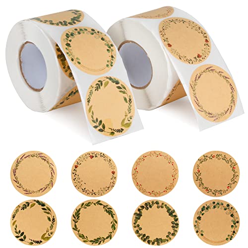 1000 Stücke Geschenkaufkleber, Ajerg Aufkleber Selbstklebende aus Kraftpapier Etiketten Rund Geschenksticker für Geschenktüten, Backen, Karten, Briefumschläge, Marmeladengläser und Hochzeiten 1000 Stücke Geschenkaufkleber, Ajerg Aufkleber Selbstklebende aus Kraftpapier Etiketten Rund Geschenksticker für Geschenktüten, Backen, Karten, Briefumschläge, Marmeladengläser und Hochzeiten von Ajerg