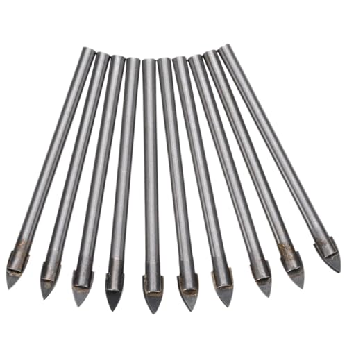 10 Pcs Kreuz Bohrer Bits 6mm Spitze For Glas Keramik Fliesen Drillinf Elektrische Bohrer Power Werkzeuge Zubehör von Ajhui