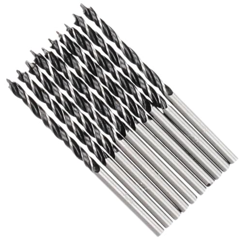 10-teiliger Hochgeschwindigkeits-Bit, Hochfester Spiralbohrer, Holzbohrer, Lochöffnungswerkzeug-Set, 3 Mm, For Die Holzbearbeitung Und Zimmerei von Ajhui
