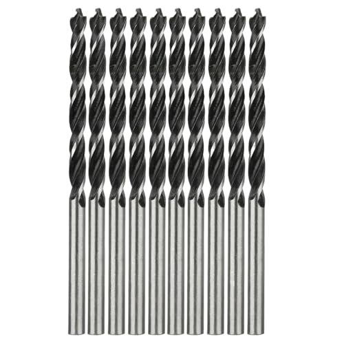 10-teiliges Spiralbohrer-Set For Die Holzbearbeitung, 5 Mm/4 Mm/3 Mm Durchmesser, Mit Mittelpunkt, Holzbohrer-Set, Elektrowerkzeugteile(3mm) von Ajhui