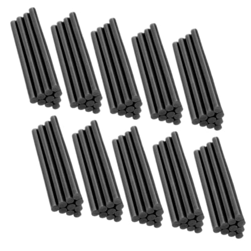 100 Stück Heißklebestifte, Schwarz, Schmelzklebstoff, Klebepistole, Heimwerkerwerkzeuge For Heißklebepistole, Silikon, 7 Mm/11 Mm, For Küchen- Und Badezimmerartikel(7x190mm) von Ajhui