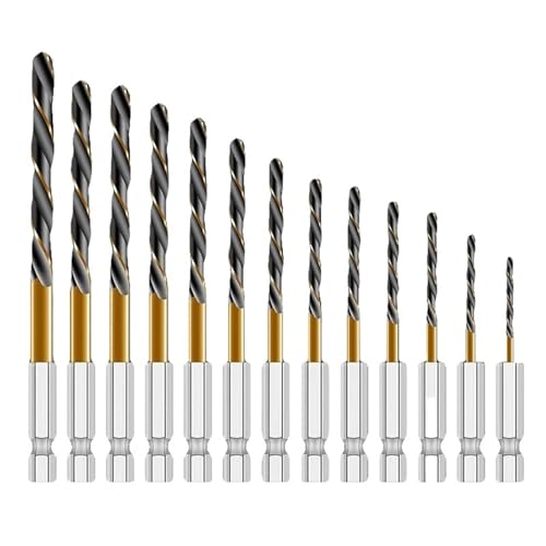 15 Stücke 1/4 Sechskantschaft Spiralbohrer Holz Metall Lochschneider Kernwerkzeug Kobalt Spiralbohrer 1,5mm-14mm 15 Stücke 1/4 Sechskantschaft Spiralbohrer Holz Metall Lochschneider Kernwerkzeug Kobalt Spiralbohrer 1,5mm-14mm von Ajhui