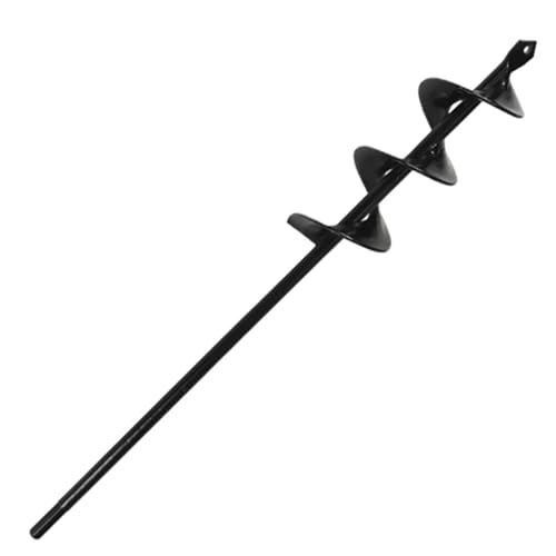 1Pcs Garten Auger Spirale Bohrer Hex Welle Auger Hof Gartenarbeit Bettwäsche Pflanzung Post Loch Digger Werkzeuge(4.6x37cm) von Ajhui