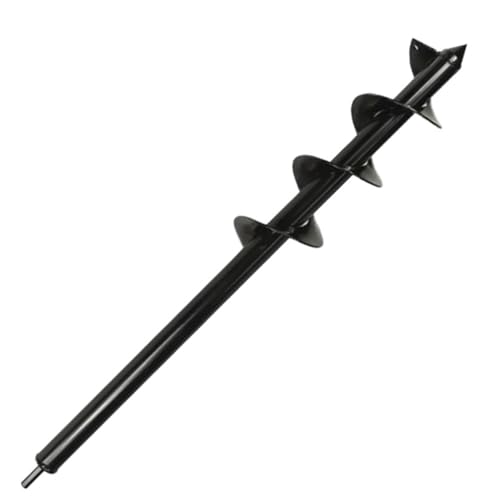 1Pcs Garten Auger Spirale Bohrer Hex Welle Auger Hof Gartenarbeit Bettwäsche Pflanzung Post Loch Digger Werkzeuge(8x60cm) von Ajhui