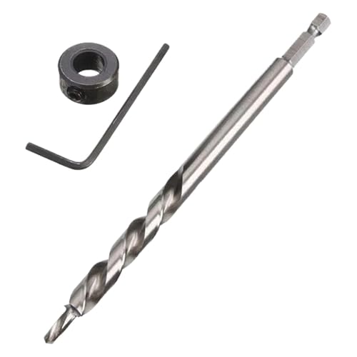 3 Teile/satz 9mm Runde Oder Sechskantschaft Tasche Loch Schritt Bit Tasche Loch Guide Bohrer Bits Tasche Loch Jig Kit DIY Zimmerei(Hex Shank) von Ajhui