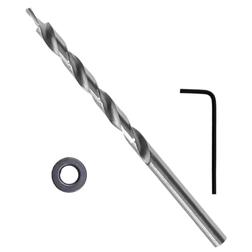 3 Teile/satz 9mm Runde Oder Sechskantschaft Tasche Loch Schritt Bit Tasche Loch Guide Bohrer Bits Tasche Loch Jig Kit DIY Zimmerei(Round Shank) von Ajhui