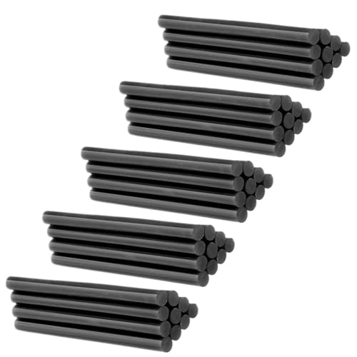 50 Stück 7 mm/11 mm Heißklebestifte, schwarzer Schmelzklebstoff, DIY-Werkzeuge, Klebepistole, Silikon for Heißklebepistolen for Küchen- und Badezimmerartikel(7mmx190mm) von Ajhui
