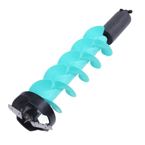 Eisfischer-Bohrer, Elektrischer Bohrer, Schwimmender Bohrer Aus Nylon Mit 2 Klingen Und Ortungsgerät, 6 Zoll Rotierender Durchmesser von Ajhui