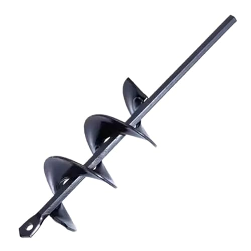 Gartenschnecke Spiralbohrer Gartenarbeit Blumenpflanzer Erdbohrer Pflanzlochgräber Werkzeug Lose Bodenbohrer Zubehör(5 X 22cm) von Ajhui