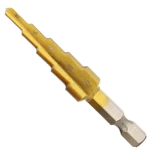 HSS Titan-Stufenbohrer, Konischer Stufenbohrer For Metall Und Holz, Hochgeschwindigkeits-Stufenbohrersatz, Elektrowerkzeuge, 3–12, 4–12, 4–20, 4–32 Mm(4-12mm) von Ajhui