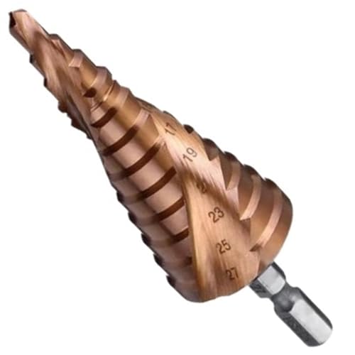 M35 5% Kobalt Stufenbohrer HSS-Co Kegel Sechskantschaft Metallbohrwerkzeug Lochschneider 3-12/4-12/4-20/4-22/4-32/4-26/5-21/5-27/6-24 Mm(5-27mm) von Ajhui