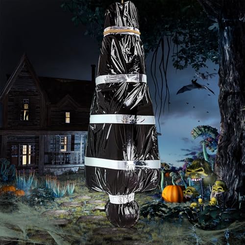 Ajuanbazha 150 cm Halloween Leichensack, Gruselige Aufblasbarer Leiche, Hängende Deko Gefälschte Leiche Requisiten, Halloween Dekoration für Hof, Friedhof, Garten, Badewanne Ajuanbazha 150 cm Halloween Leichensack, Gruselige Aufblasbarer Leiche, Hängende Deko Gefälschte Leiche Requisiten, Halloween Dekoration für Hof, Friedhof, Garten, Badewanne von Ajuanbazha