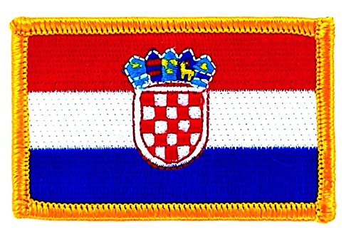 Akacha Aufnäher / Aufbügler, bestickt, mit Kroatien-Flagge, zum Aufbügeln von Akachafactory