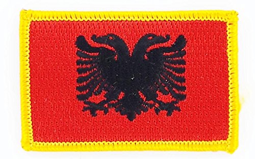 Aufnäher, bestickt, Albanien, zum Aufbügeln, Wappen von Akacha
