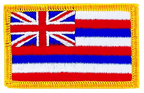 Aufnäher, bestickt, Flagge Hawaii, zum Aufbügeln, USA von Akacha