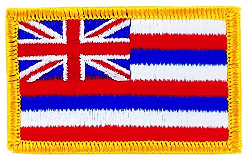 Aufnäher, bestickt, Flagge Hawaii, zum Aufbügeln, USA Aufnäher, bestickt, Flagge Hawaii, zum Aufbügeln, USA von Akachafactory