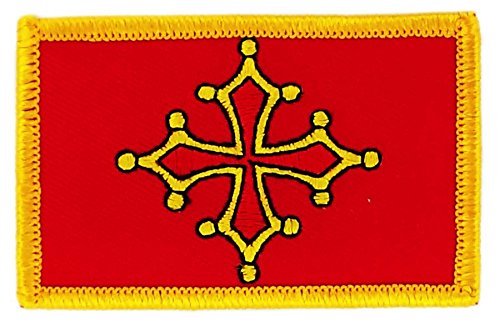 Patch Aufnäher Bestickt Flagge Occitan OCCITANIA zum Aufbügeln Abzeichen Wappen von Akachafactory