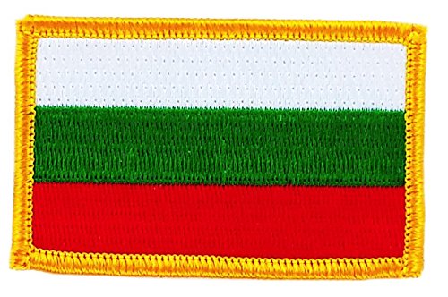 Patch, bestickt, Flagge Bulgarien, zum Aufbügeln von Akachafactory