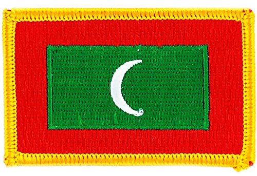 Patch Aufnäher bestickt Flagge Malediven zum Aufbügeln Abzeichen Backpack Patch Aufnäher bestickt Flagge Malediven zum Aufbügeln Abzeichen Backpack von Akachafactory