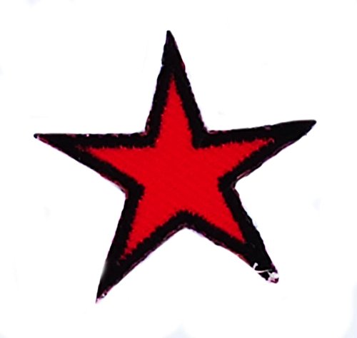 Patch Stern Che Guevara zum Aufbügeln, bestickter Aufnäher roter Stern Kuba von Akachafactory