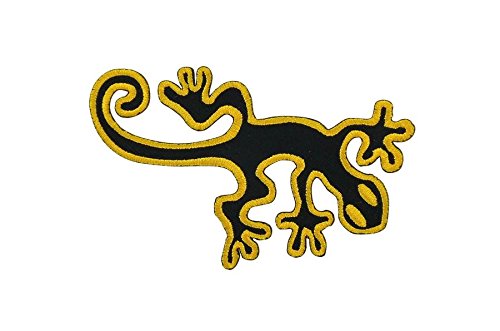 Rucksackaufnäher, Motiv "Gecko/Salamander", zum Aufbügeln R2 von Akachafactory