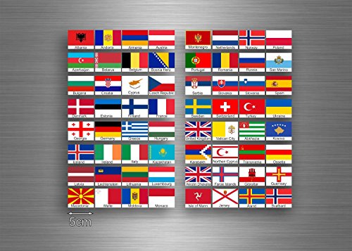 Akachafactory Bogen Aufkleber Sticker Flagge Europa Land Aufbewahrung Briefmarken Akachafactory Bogen Aufkleber Sticker Flagge Europa Land Aufbewahrung Briefmarken von Akachafactory