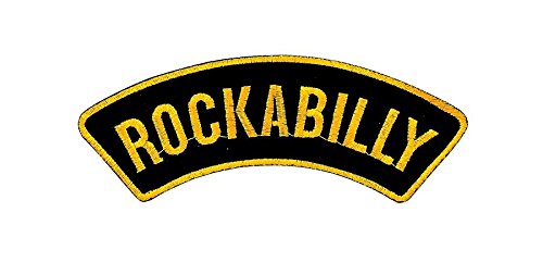 Akachafactory Gesticktes-Aufnäher Patch Backpack Rockabilly Psychobilly Rock n roll zum Aufbügeln von Akachafactory